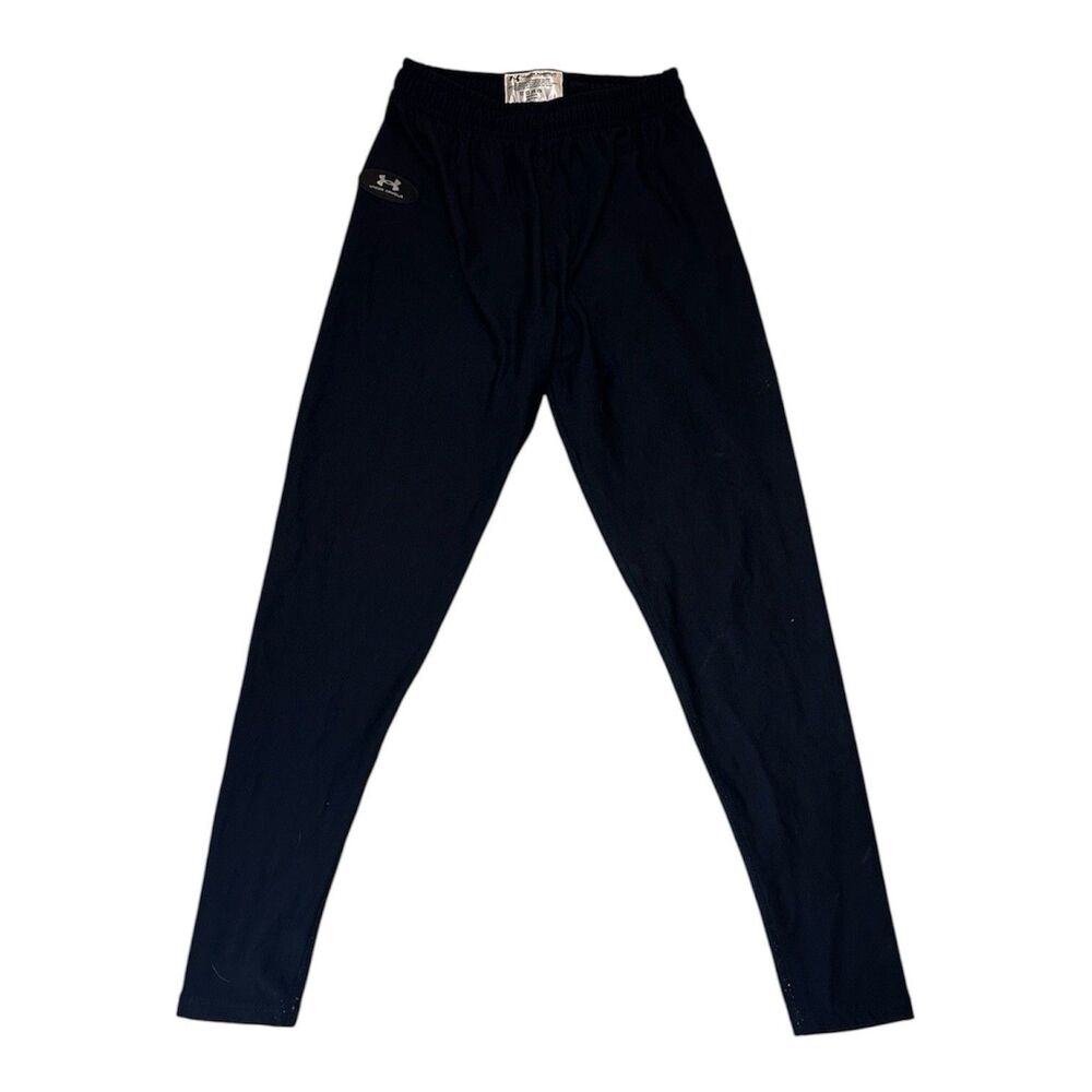 VTG Under Armour Black Leggings Base Layer Pant Thermal Leggings Small/Medium
